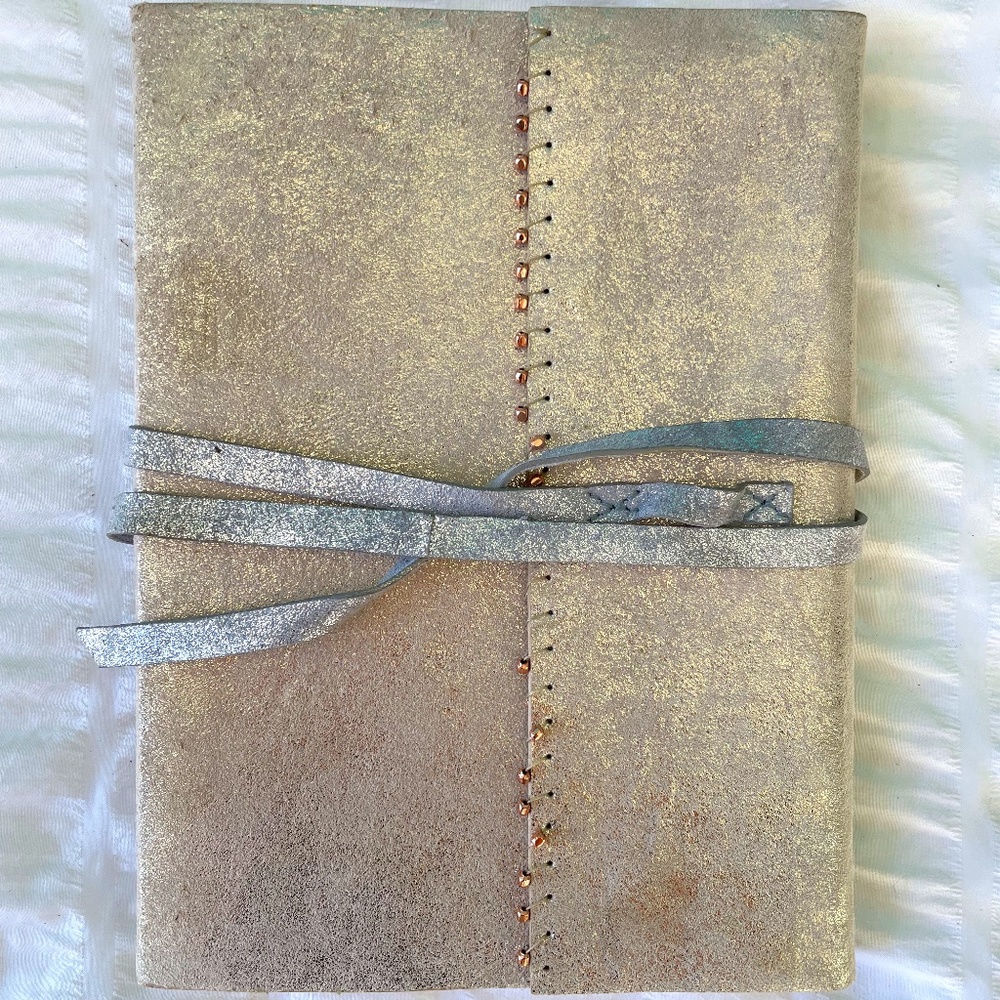 Anthropologie Leather Wrap Journal